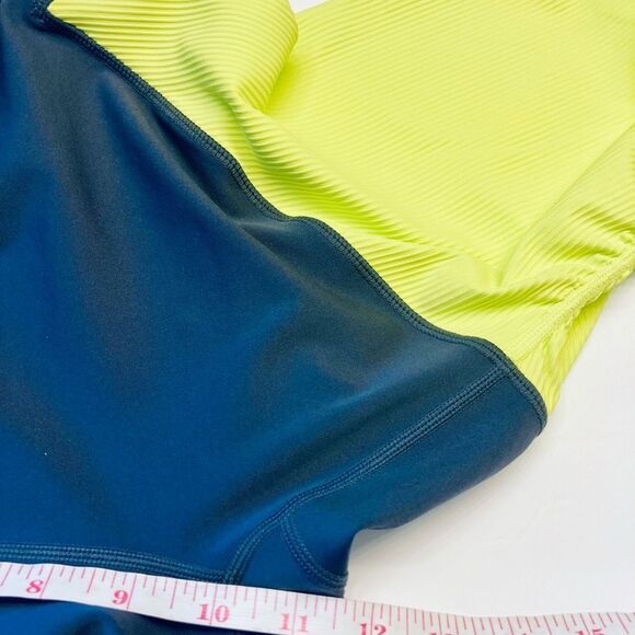 ZYIA Neon Yellow Parallel Luxe‎ High Rise 7/8 24” leggings Size 12 NWT - Picture 13 of 13